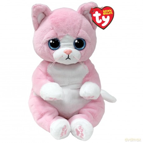 Beanie Bellies Lillibelle - różowy kot 24cm