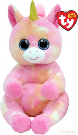 Maskotka Jednorożec Różowy Skylar Pupilki TY - 24cm