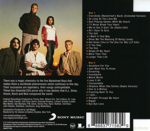 Backstreet Boys: The Essential Backstreet Boys [2CD]