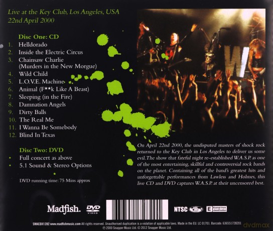 W.A.S.P.: The Sting [CD]+[DVD]