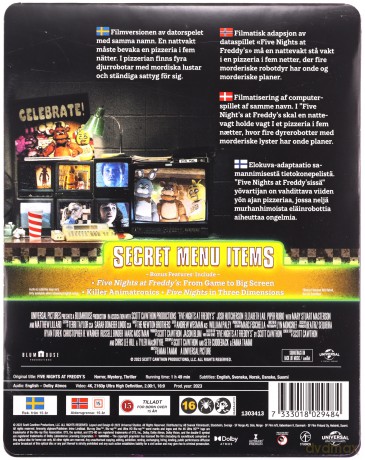 Five Nights at Freddy's (Pięć koszmarnych nocy) (steelbook) [Blu-Ray]