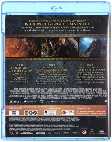 Hobbit Trilogy, The: Extended Edition [9xBlu-Ray]