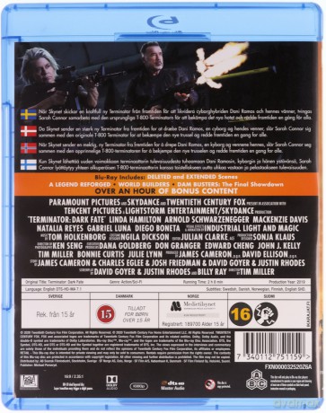 Terminator: Dark Fate (Terminator: Mroczne przeznaczenie) [Blu-Ray]