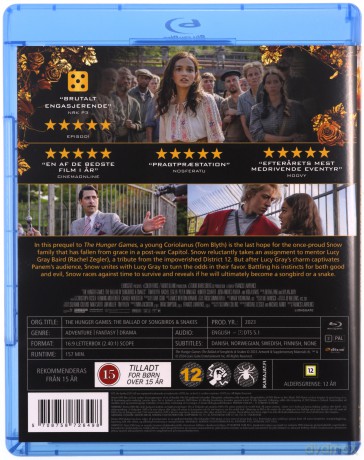 The Hunger Games: The Ballad of Songbirds & Snakes (Igrzyska śmierci: Ballada ptaków i węży) [Blu-Ray]