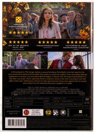 The Hunger Games: The Ballad of Songbirds & Snakes (Igrzyska śmierci: Ballada ptaków i węży) [DVD]