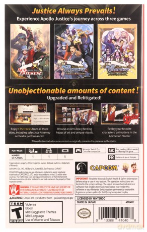 Apollo Justice: Ace Attorney Trilogy [GRA SWITCH]