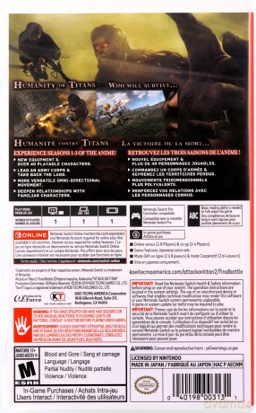 Attack on Titan 2: Final Battle [GRA SWITCH]