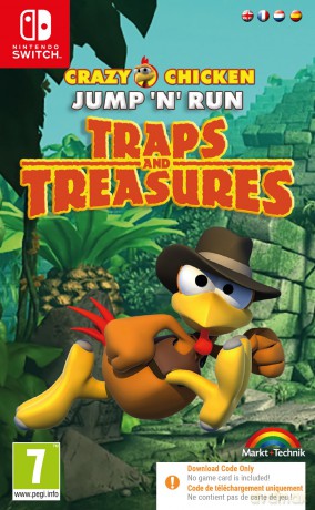 Crazy Chicken: Traps And Treasures (Code In A Box) [GRA SWITCH]