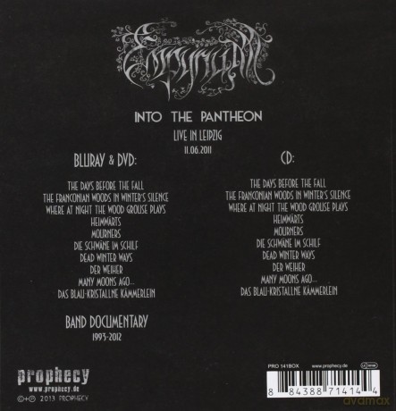 Empyrium: Into The Pantheon [Blu-Ray]+[DVD]+[CD]