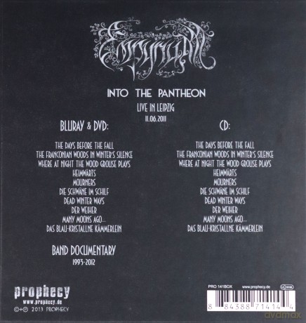 Empyrium: Into The Pantheon [Blu-Ray]+[DVD]+[CD]