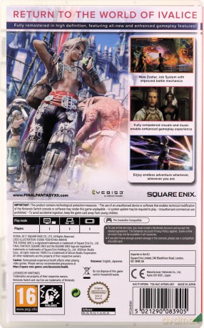 Final Fantasy XII Zodiac Age [GRA SWITCH]