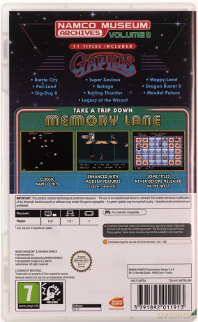 Namco Museum Archives Volume 2 (Code in a Box) [GRA SWITCH]