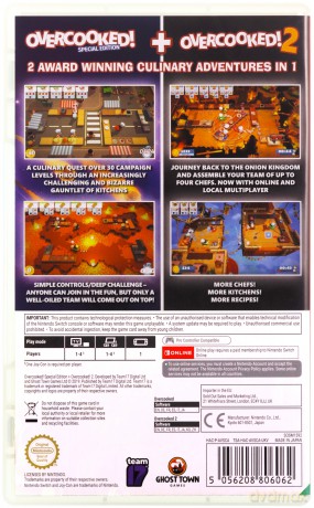 Overcooked + Overcooked 2 Double Pack [GRA SWITCH]
