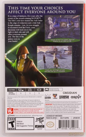 STAR WARS: Knights of the Old Republic II: The Sith Lords [GRA SWITCH]