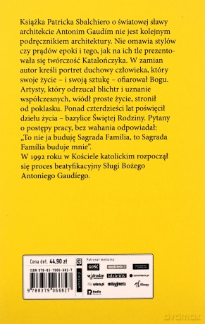 Boży architekt Patrick Sbalchiero - Antoni Gaudi [KSIĄŻKA]