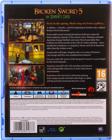 Broken Sword 5: The Serpent's Curse [GRA PS4]