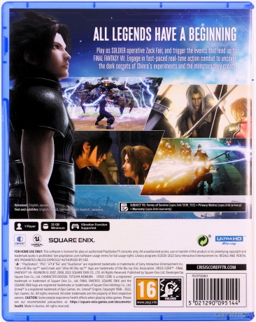 Crisis Core - Final Fantasy VII - Reunion [GRA PS5]