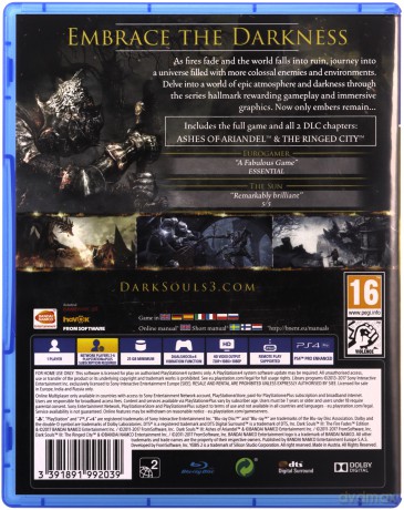 Dark Souls III (3): The Fire Fades [GRA PS4]