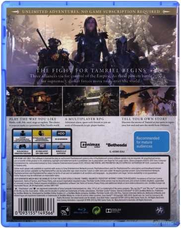 Elder Scrolls Online: Tamriel Unlimited (AUS) [GRA PS4]