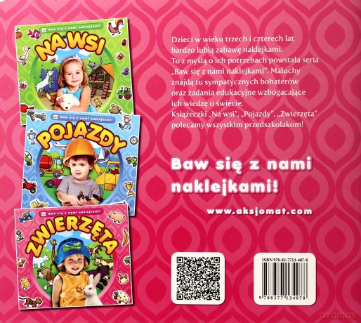 Baw się z nami naklejkami. Zwierzęta [KSIĄŻKA]
