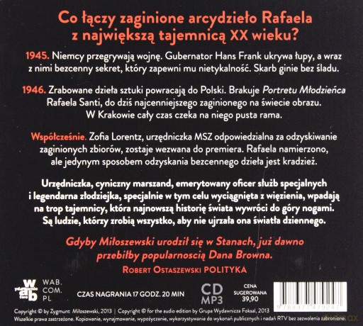 Bezcenny (TW) - Zygmunt Miłoszewski (Audiobook) [CD]