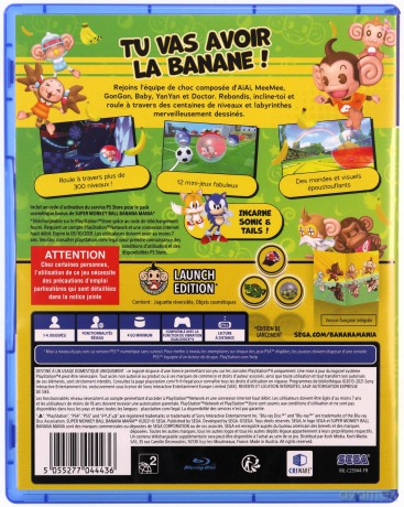 Super Monkey Ball Banana Mania (Launch Edition) (FR/Multi in Game) [GRA PS4]