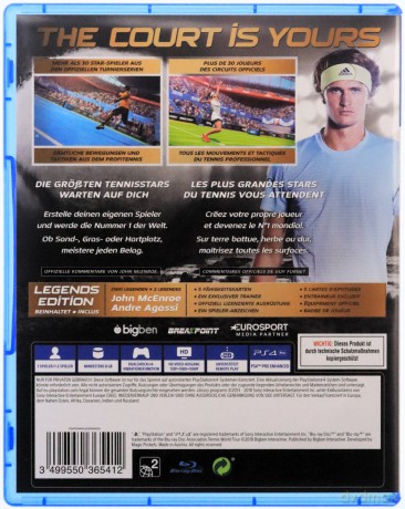 Tennis World Tour: Legends Edition (ENG/IT) [GRA PS4]