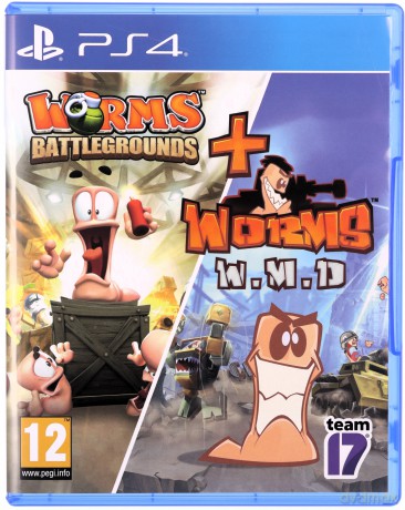Worms Battlegrounds + Worms WMD Double Pack [GRA PS4]