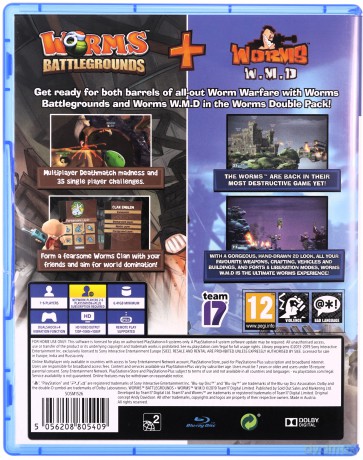 Worms Battlegrounds + Worms WMD Double Pack [GRA PS4]