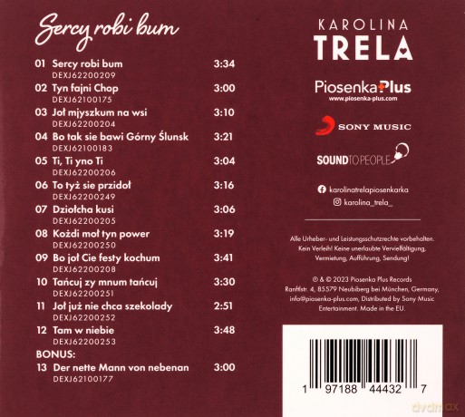 Karolina Trela: Sercy robi bum (digipack) [CD]