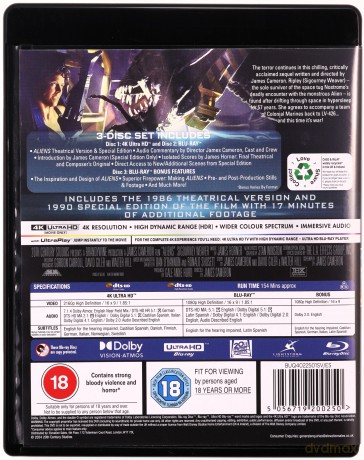 Aliens (Obcy 2 - Decydujące Starcie) [Blu-Ray 4K+2xBlu-ray]