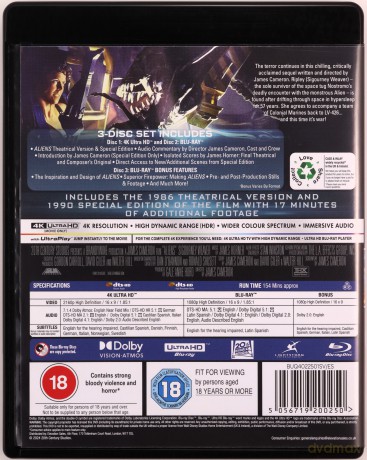 Aliens (Obcy 2 - Decydujące Starcie) [Blu-Ray 4K+2xBlu-ray]