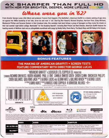 American Graffiti (steelbook) (Amerykańskie graffiti) [Blu-Ray 4K]