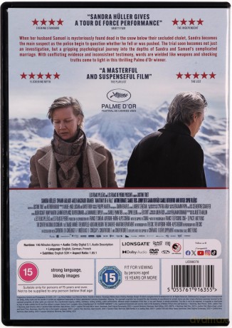 Anatomy Of A Fall (Anatomia upadku) [DVD]