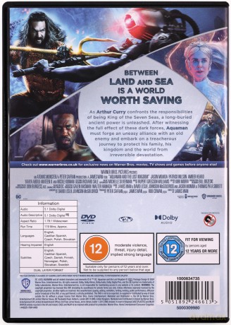 Aquaman i Zaginione Królestwo [DVD]