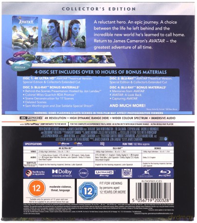 Avatar Collectors Edition [Blu-Ray 4K]+[3xBlu-Ray]