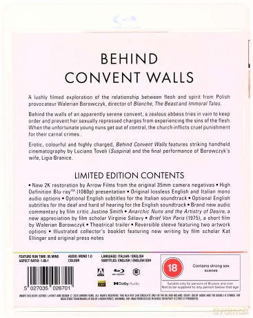 Behind Convent Walls (Za murami klasztoru) [Blu-Ray]