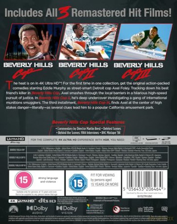 Beverly Hills Cop 1 to 3 (Gliniarz z Beverly Hills 1-3) [Blu-Ray 4K]
