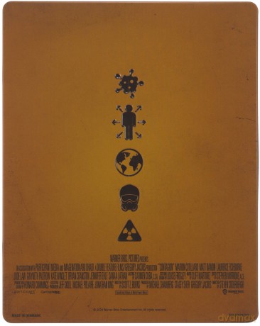 Contagion (steelbook) (Contagion: Epidemia strachu) [Blu-Ray 4K]+[Blu-Ray]