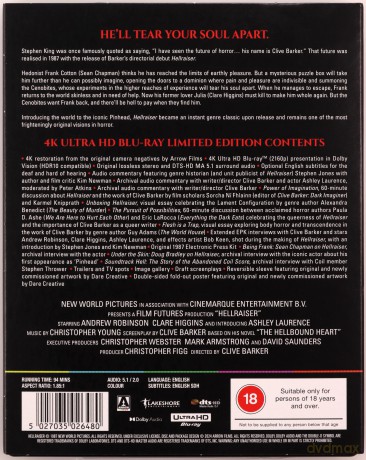 Hellraiser (Hellraiser: Wysłannik piekieł) [Blu-Ray 4K]