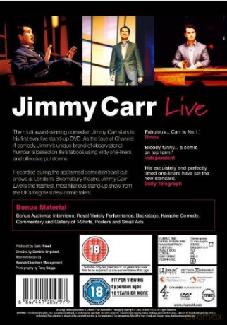 Jimmy Carr - Live [DVD]