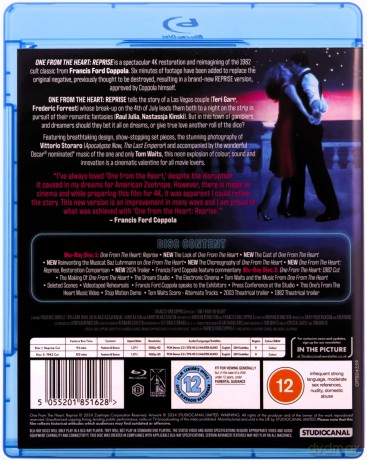One From The Heart - Reprise (Ten od serca) [Blu-Ray]