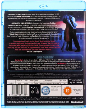 One From The Heart - Reprise (Ten od serca) [Blu-Ray]