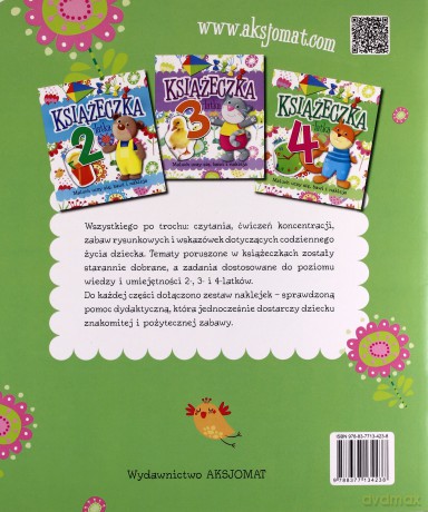 Książeczka 4-latka. Maluch uczy się, bawi i nakleja [KSIĄŻKA]