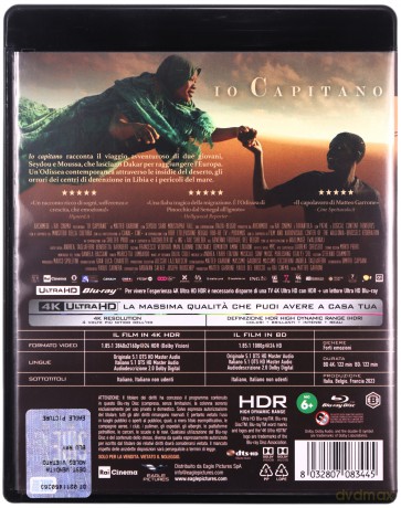 Io Capitano (Ja, kapitan) [Blu-Ray 4K]+[Blu-Ray]