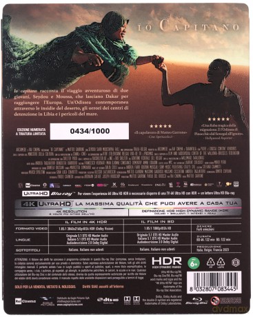 Io Capitano (Ja, kapitan) [Blu-Ray 4K]+[Blu-Ray]