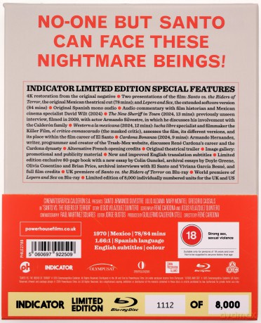 Santo Vs The Riders Of Terror [Blu-Ray]