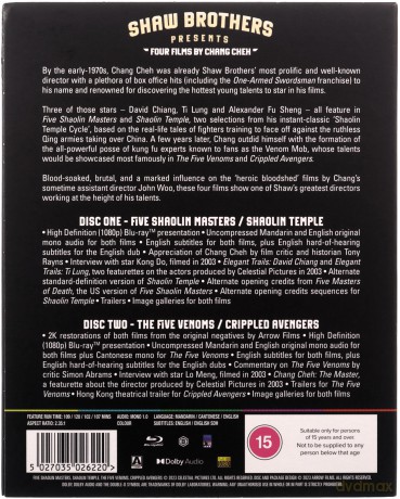 Shaw Brothers Presents - Four Films By Chang Cheh [2xBlu-Ray]