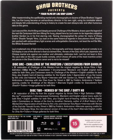 Shaw Brothers Presents - Four Films By Lau Kar-Leung [2xBlu-Ray]