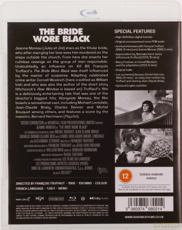 The Bride Wore Black (Panna młoda w żałobie) [Blu-Ray]